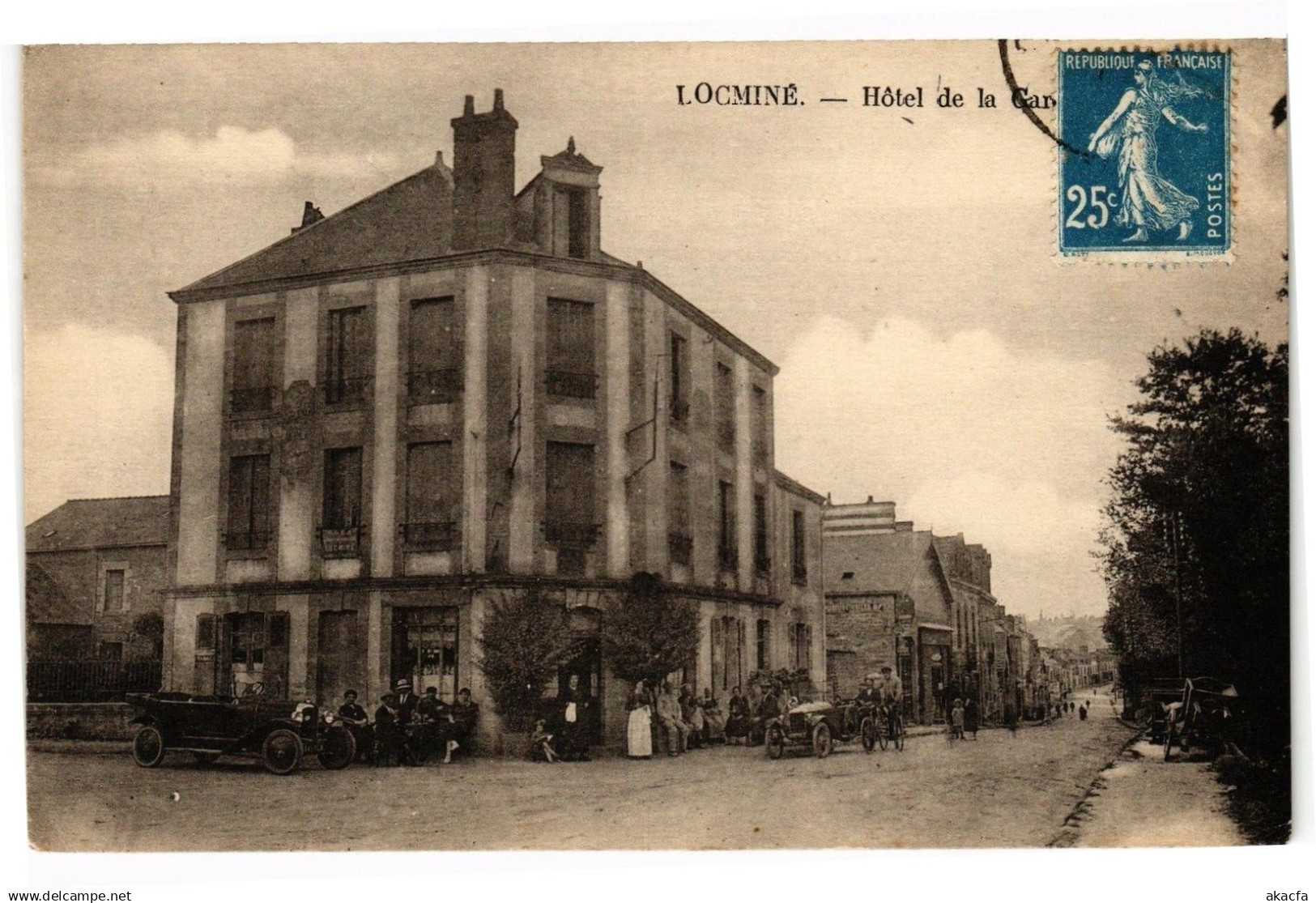 CPA LOCMINE. - Hotel de la gare (193051)