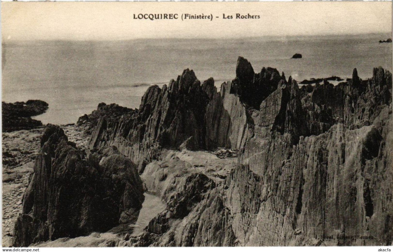 CPA Locquirec - Les Rochers (1033321)