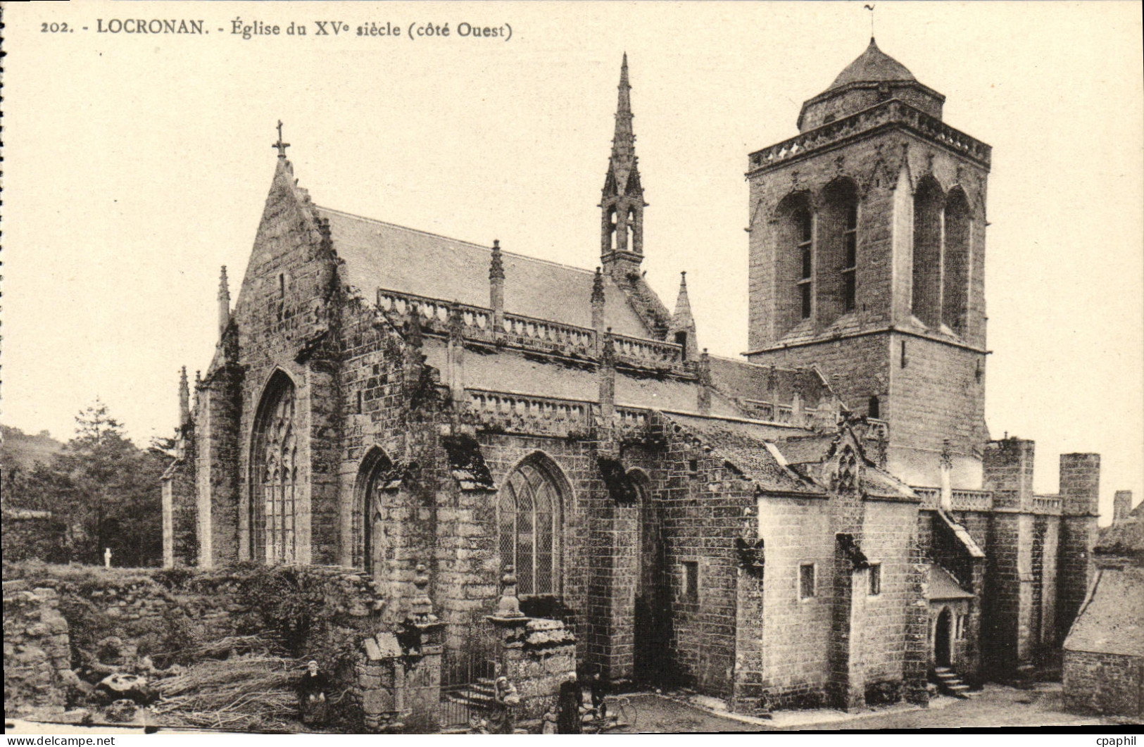 CPA Locronan Eglise du 15eme