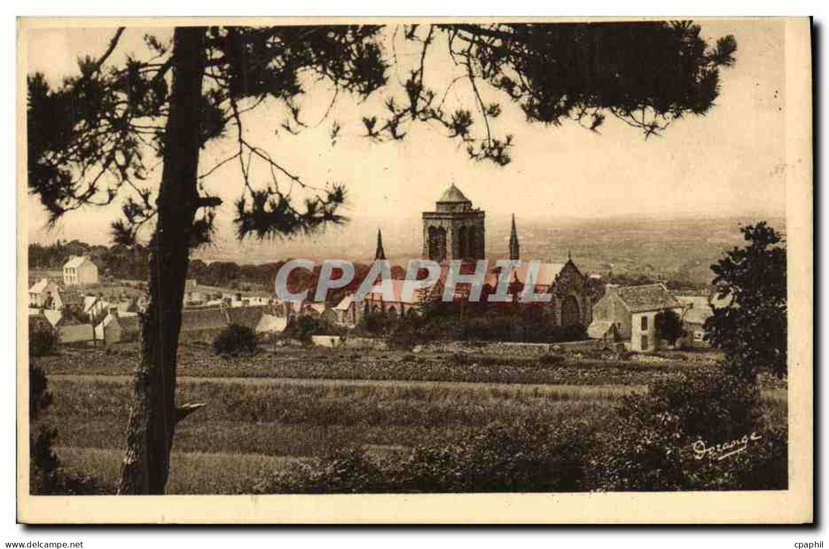 CPA Locronan Vue Generale