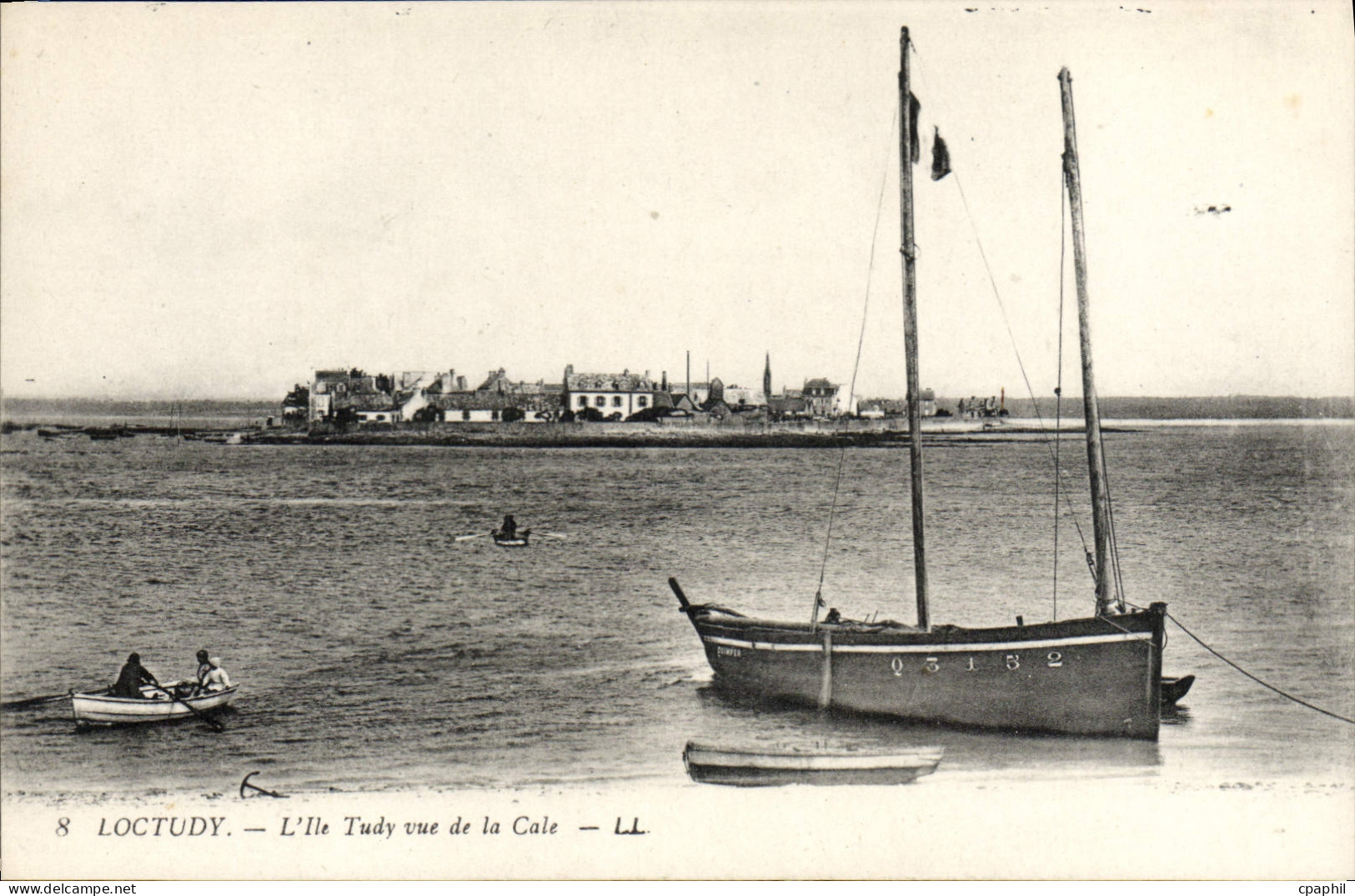 CPA Loctudy l'Ile Tudy vue de la Cale