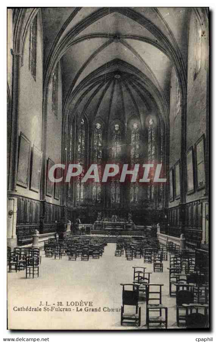 CPA LODEVE Cathedrale St Fulcran Le Grand Choeur