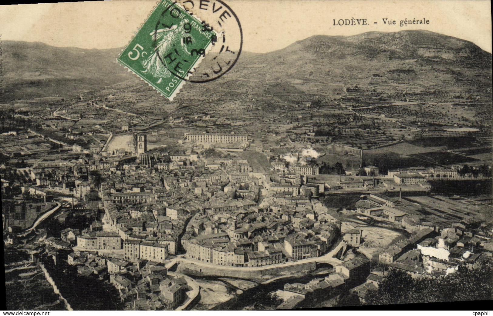 CPA Lodeve Vue Generale