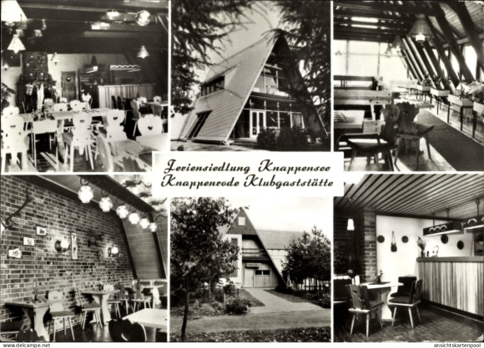 CPA Lohsa in der Oberlausitz, Knappensee, Feriensiedlung, Knappenrode Klubgaststätte