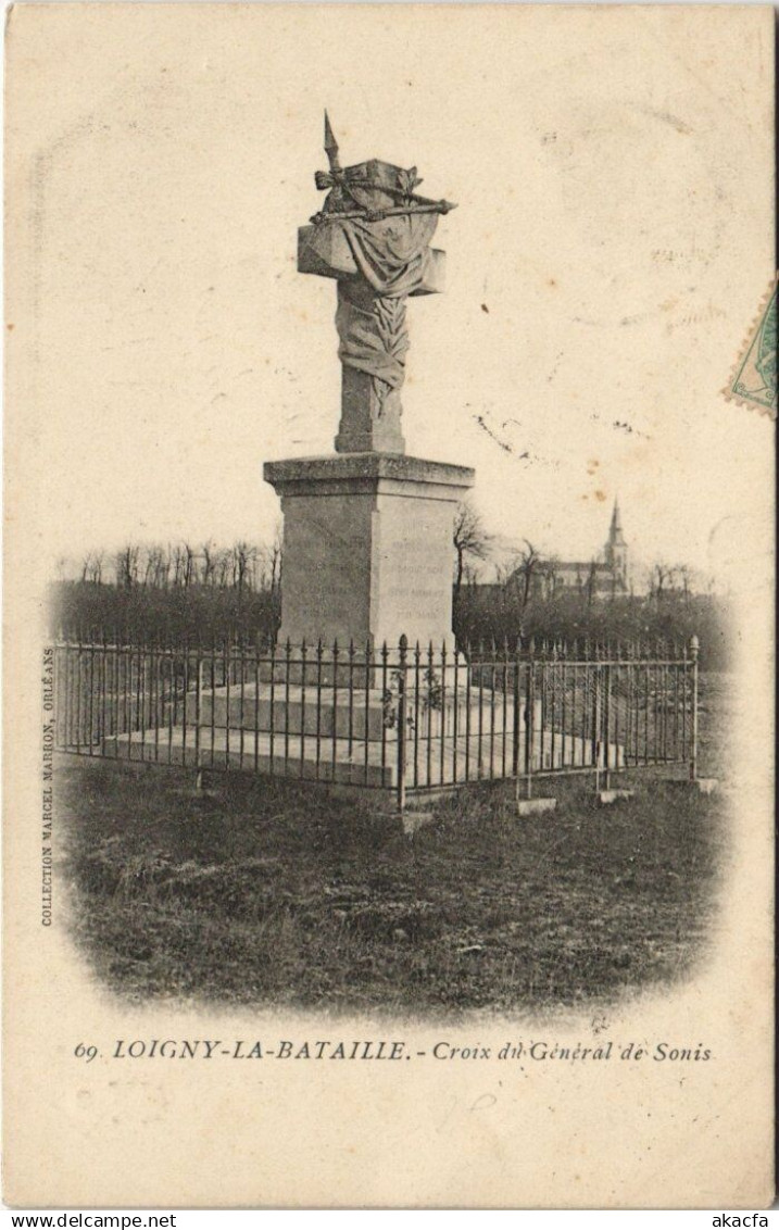 CPA LOIGNY-la-BATAILLE - Croix du General de Sonis (128768)