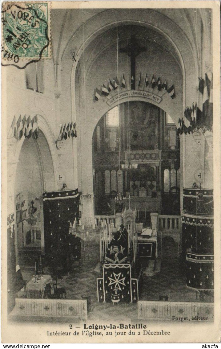 CPA LOIGNY-la-BATAILLE Interieur de l'Eglise - Au Jour du 2 Decembre (1201038)