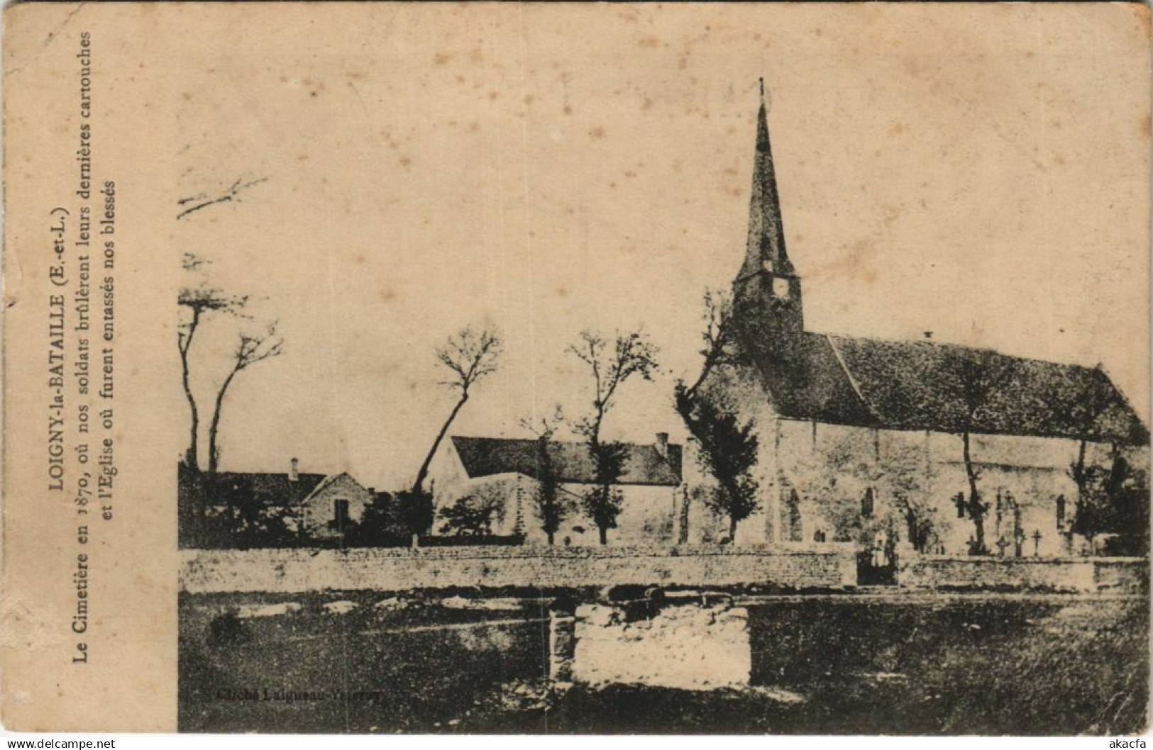 CPA LOIGNY-la-BATAILLE Le Cimetiere en 1870 (1202297)