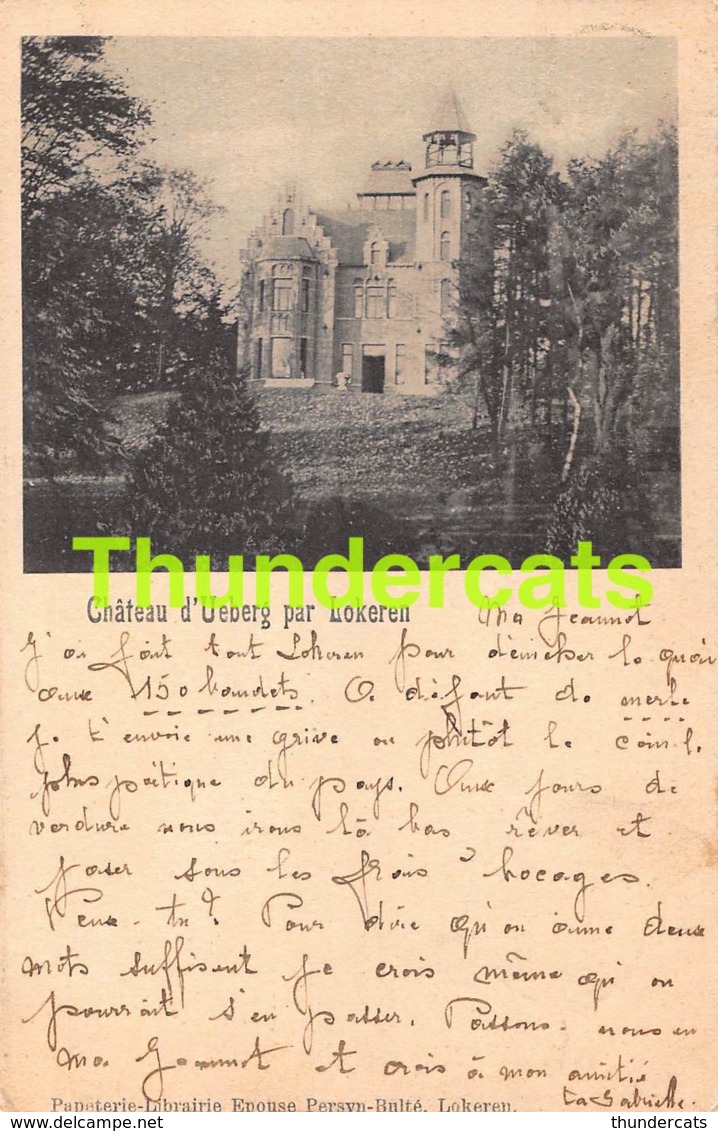 CPA LOKEREN CHATEAU D'UEBERG PAR LOKEREN