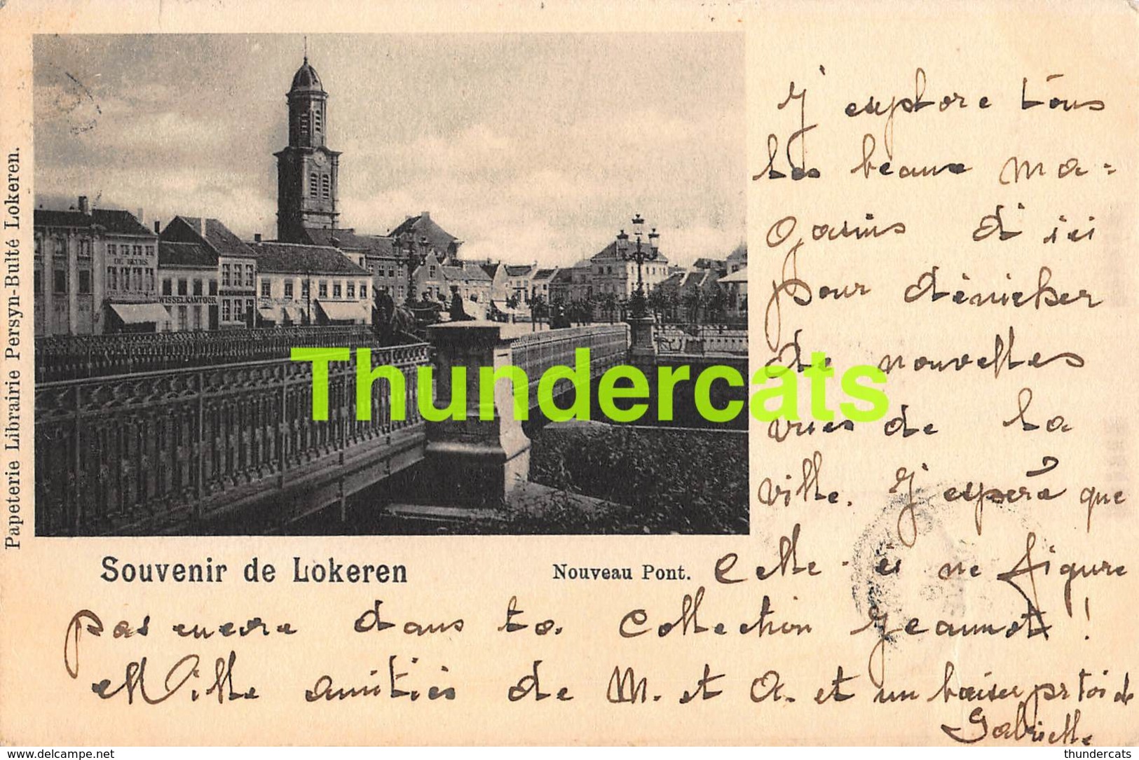 CPA LOKEREN SOUVENIR DE LOKEREN NOUVEAU PONT