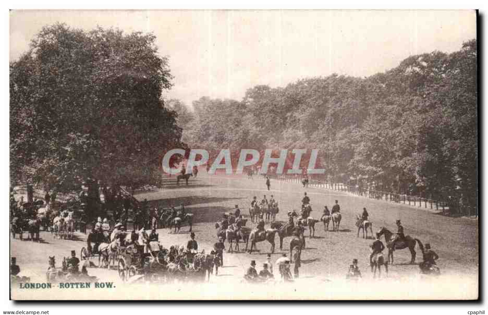 CPA London Rotten Row Cheval Horse Hippisme