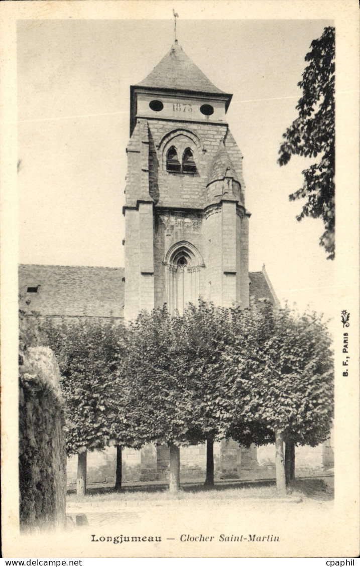 CPA Longjumeau Clocher Saint Martin