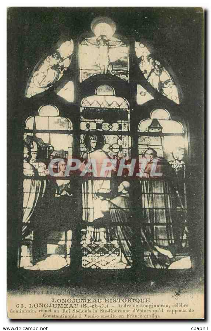 CPA Longjumeau historique Longjumeau S et O Andre de Longjumeau