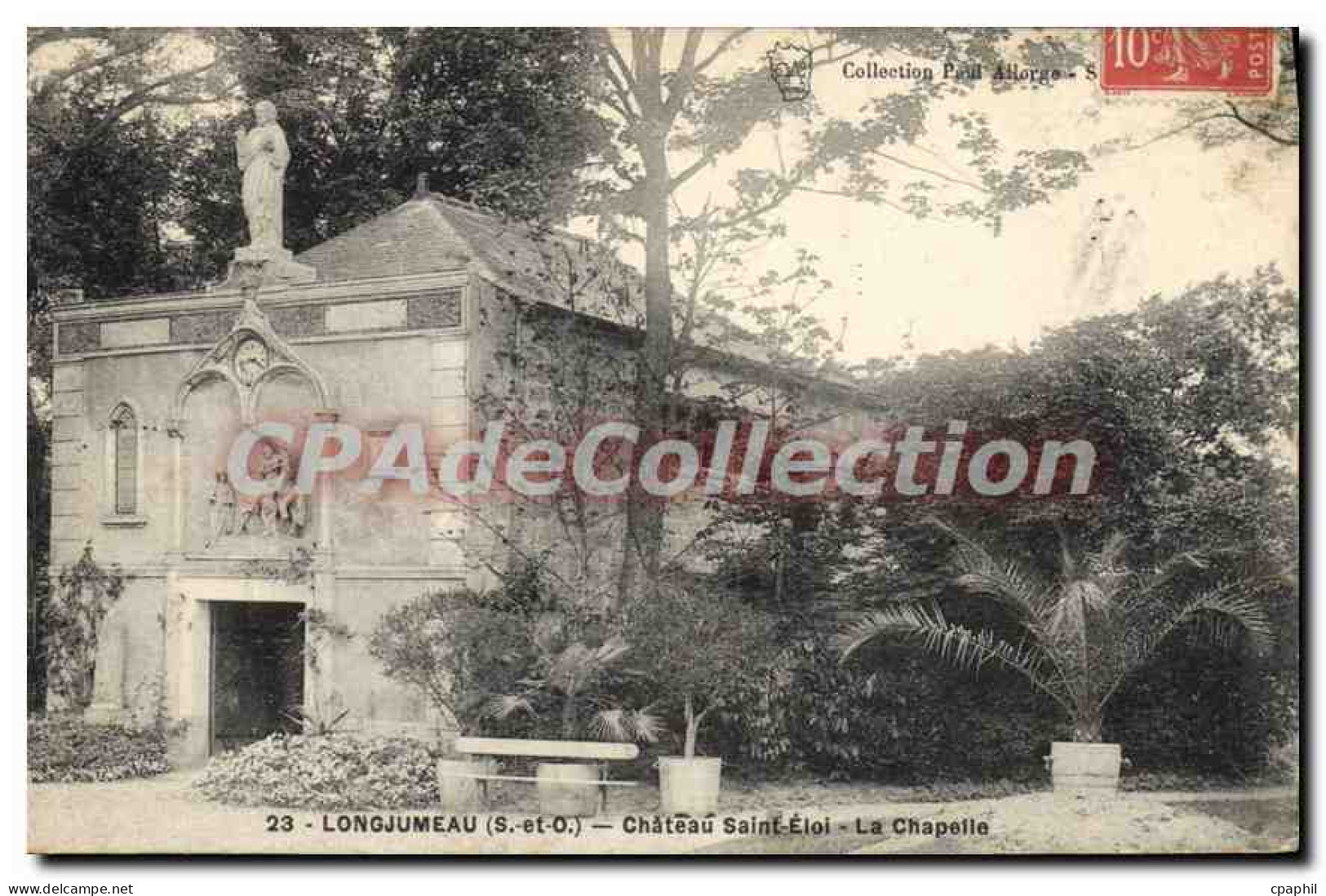 CPA Longjumeau S et O chateau Saint Eloi la Chapelle
