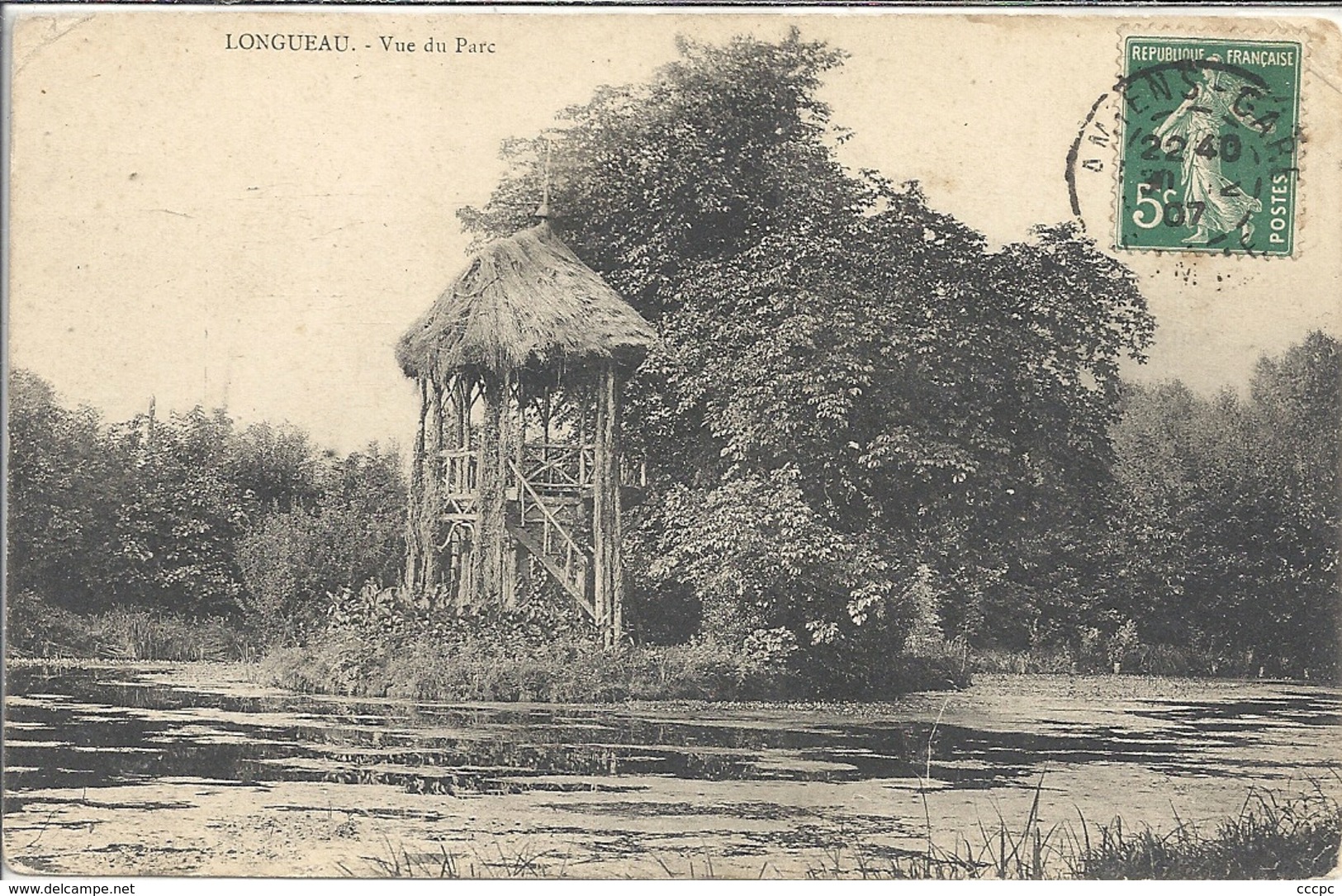 CPA Longueau Vue du Parc