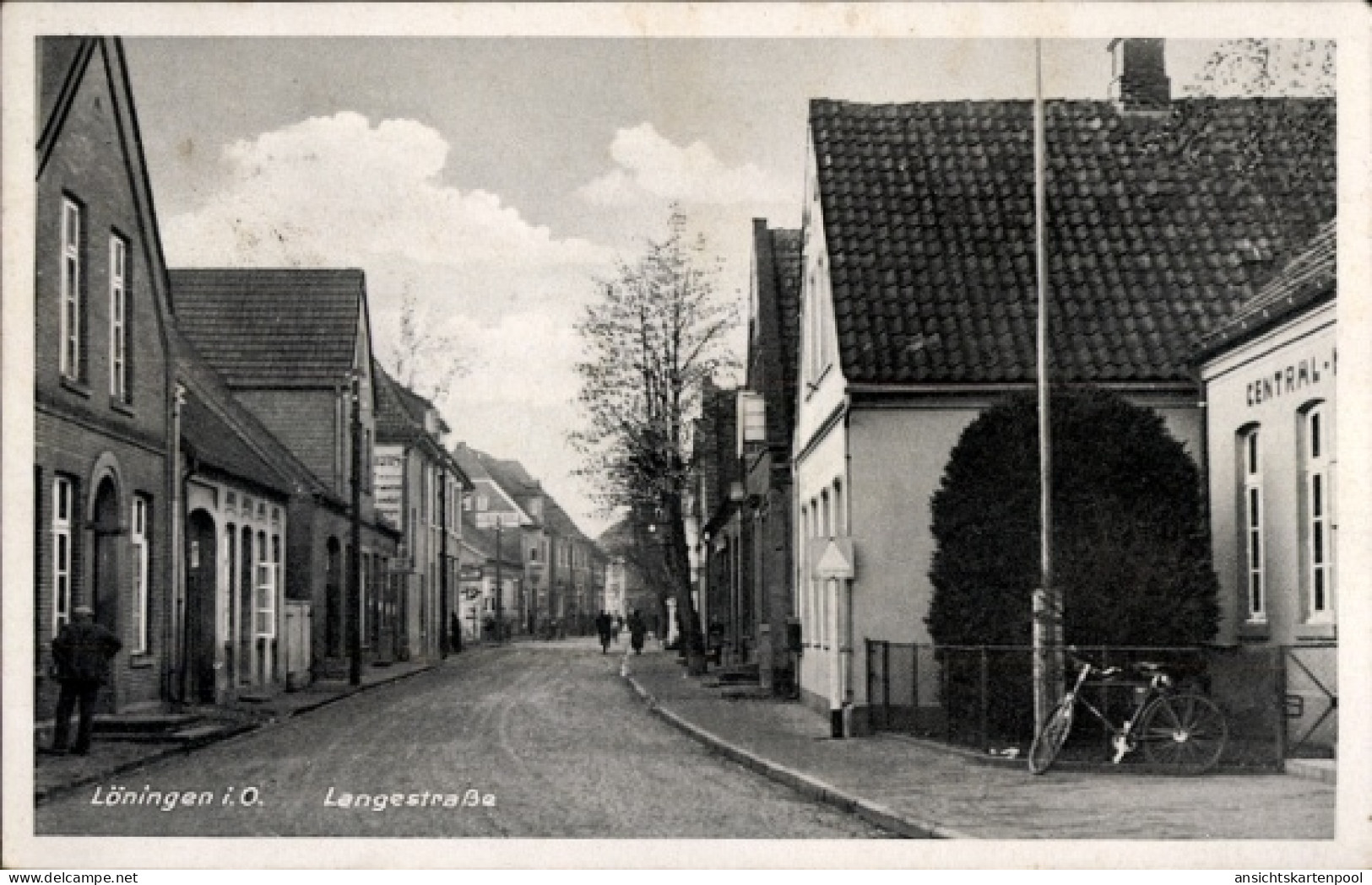 CPA Löningen Oldenburger Münsterland, Langestraße, CENTRAL-