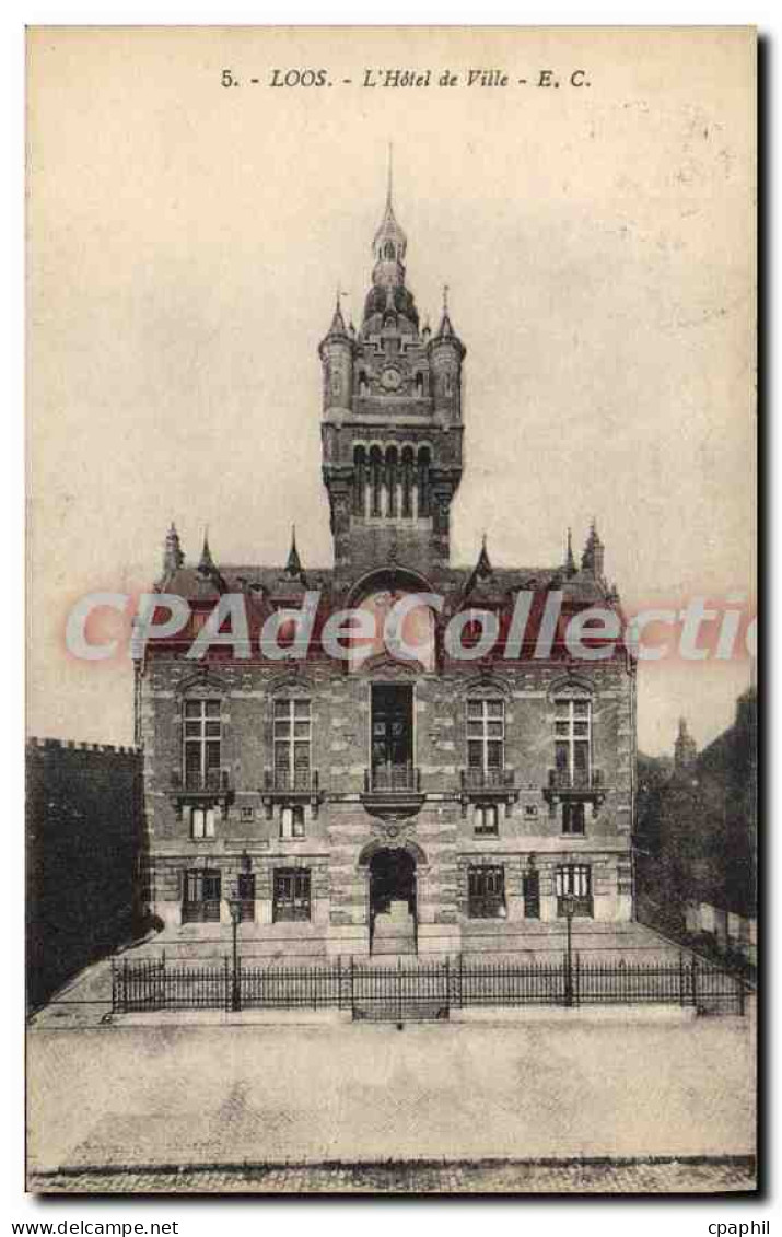 CPA Loos L'Hotel De Ville