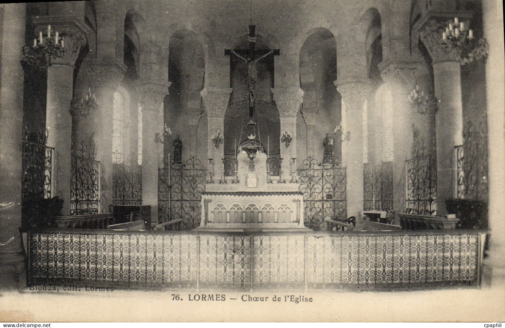 CPA Lormes Choeur De I'Eglise