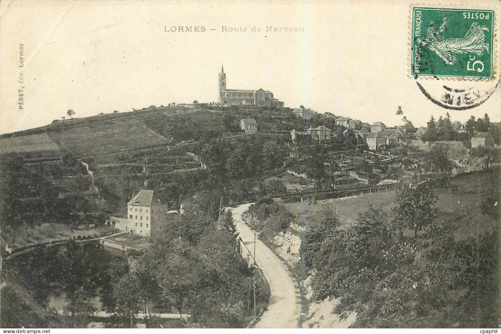 CPA Lormes Route de Nerveau