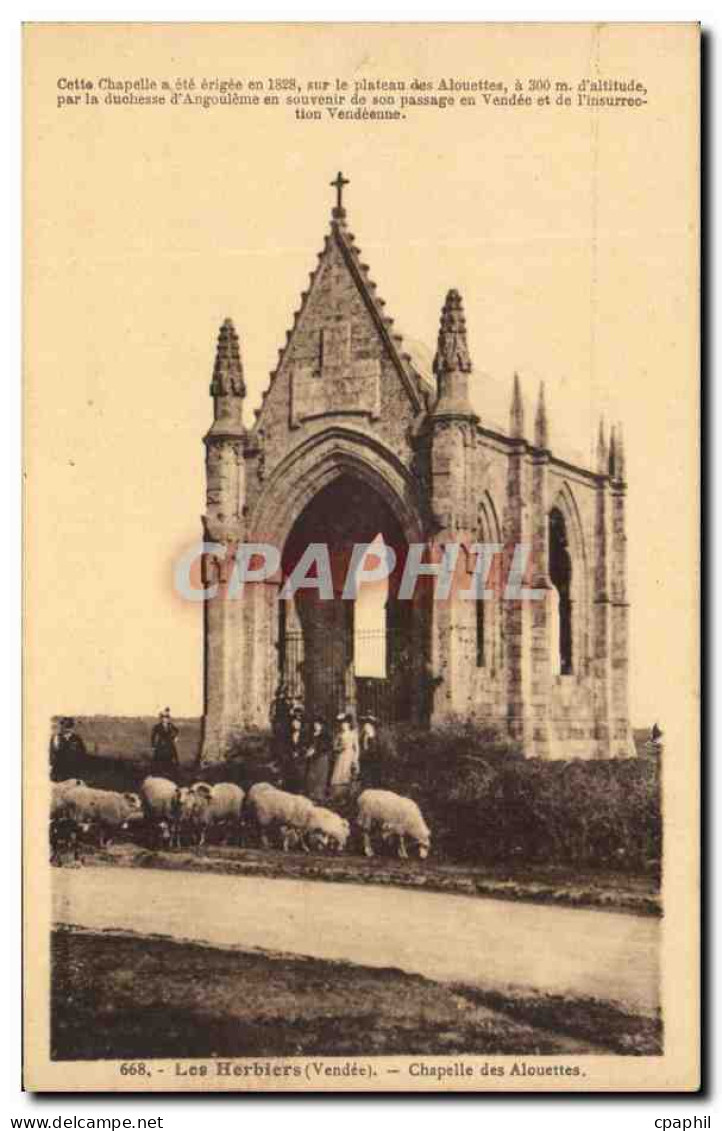 CPA Los Herbiers Chapelle Des Alouettes