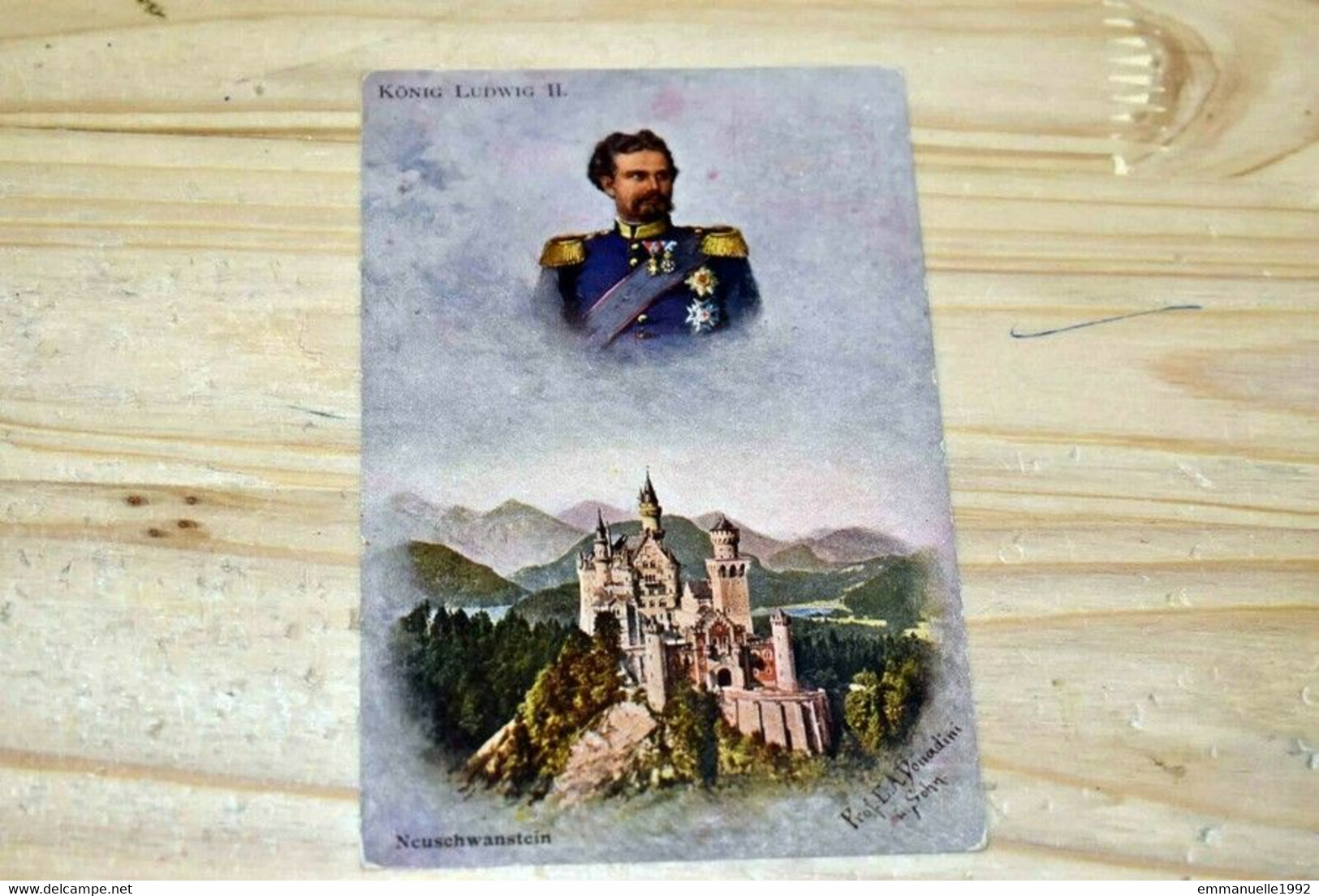 CPA Louis II de Bavière - König Ludwig II von Bayern Schloss Neuschwanstein c1910 - King Ludwig of Bavaria