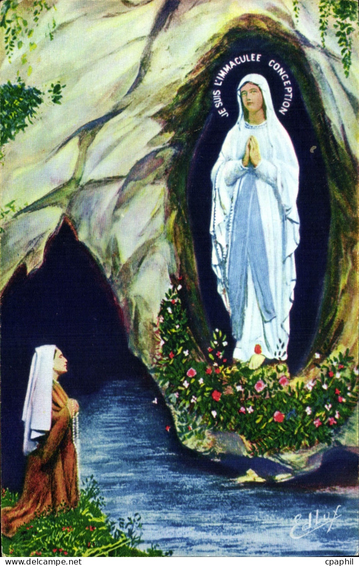 CPA Lourdes L'Apparition