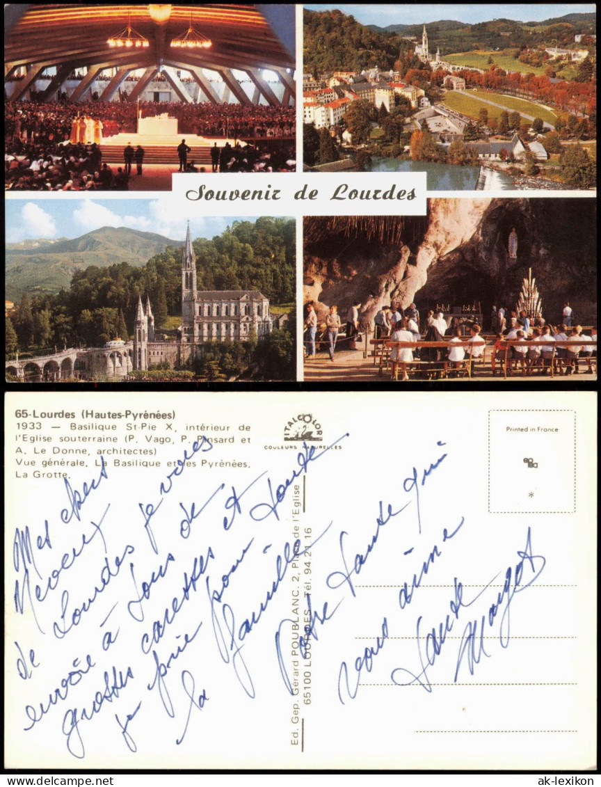 CPA Lourdes Lorda Souvenir de Lourdes (Mehrbildkarte) 1960