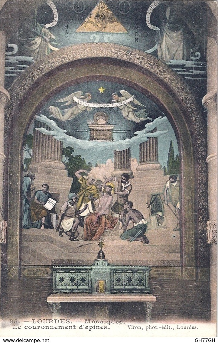 CPA LOURDES -mosaïque
