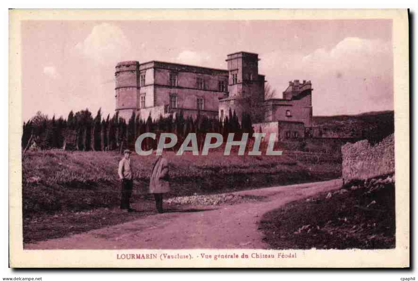 CPA Lourmarin Vaucluse Vue generale du Chateau Feodal