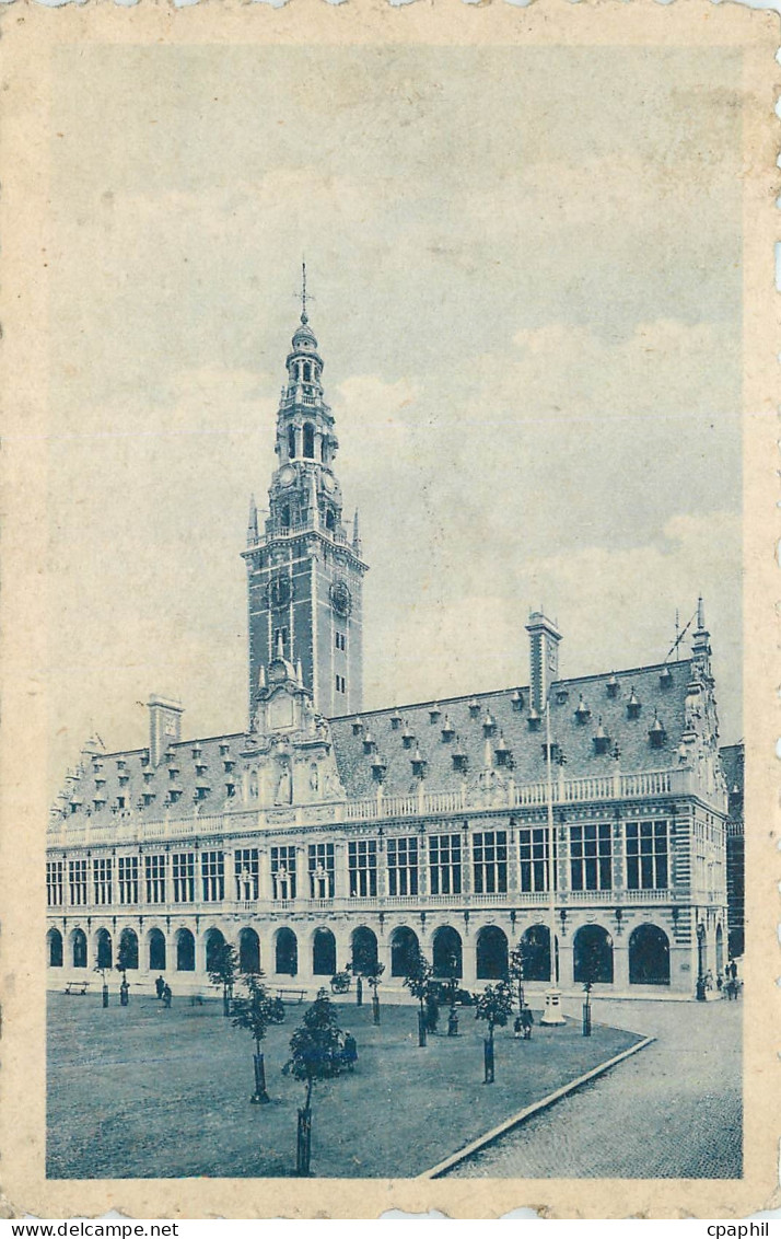 CPA Louvain Bibliotheque de l'Universite Facade principale