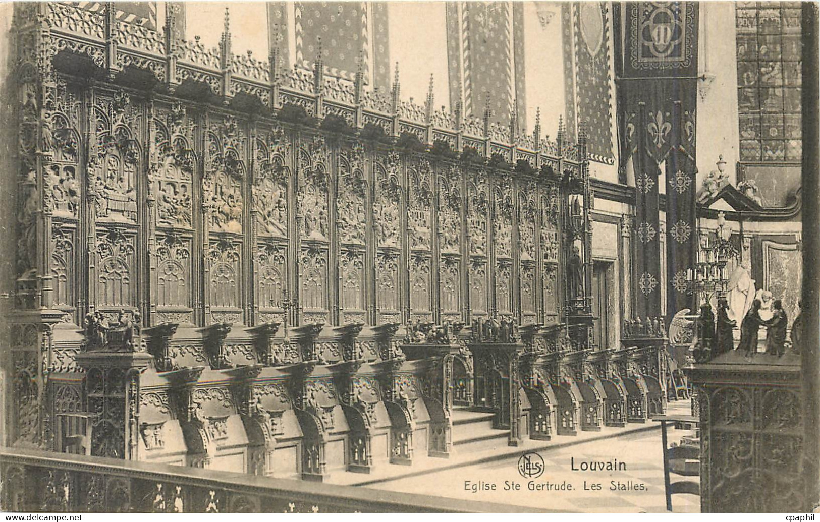CPA Louvain Eglise Ste Gertrude Les Stalles