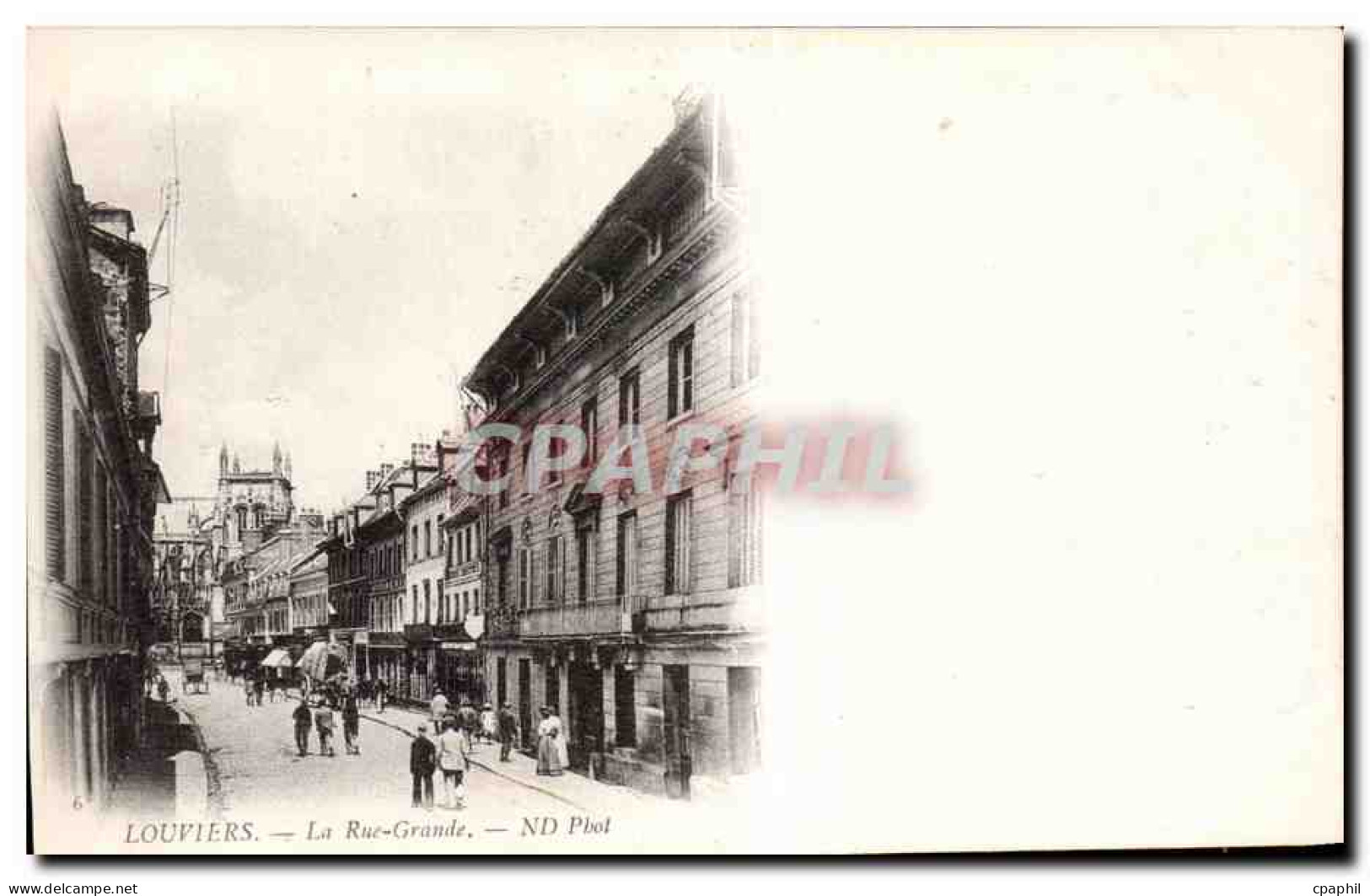 CPA Louviers La rue Grande