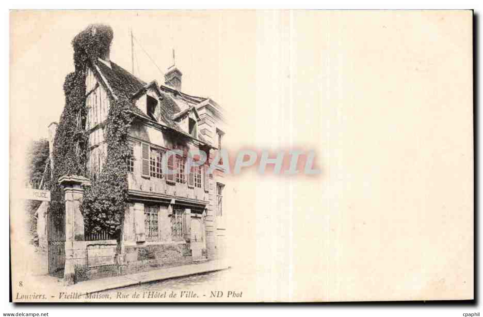 CPA Louviers Vieille maison Rue de Louviers