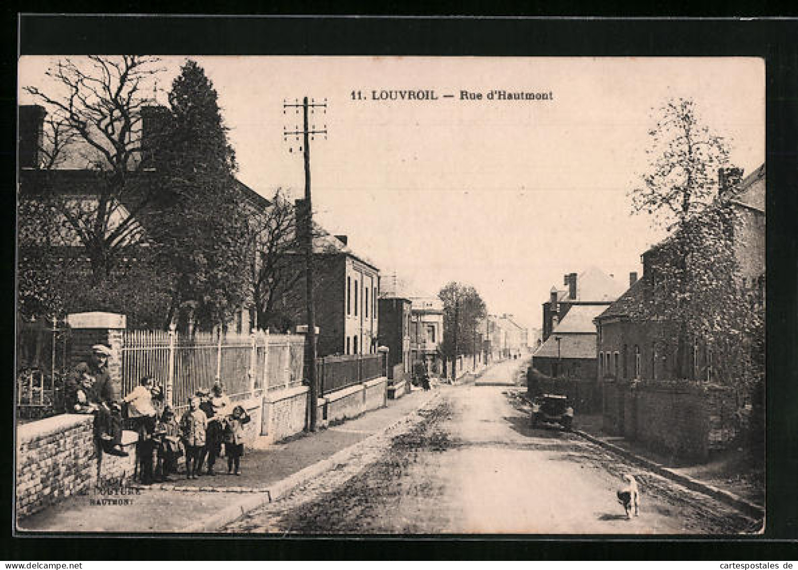 CPA Louvroil, Rue d`Hautmont