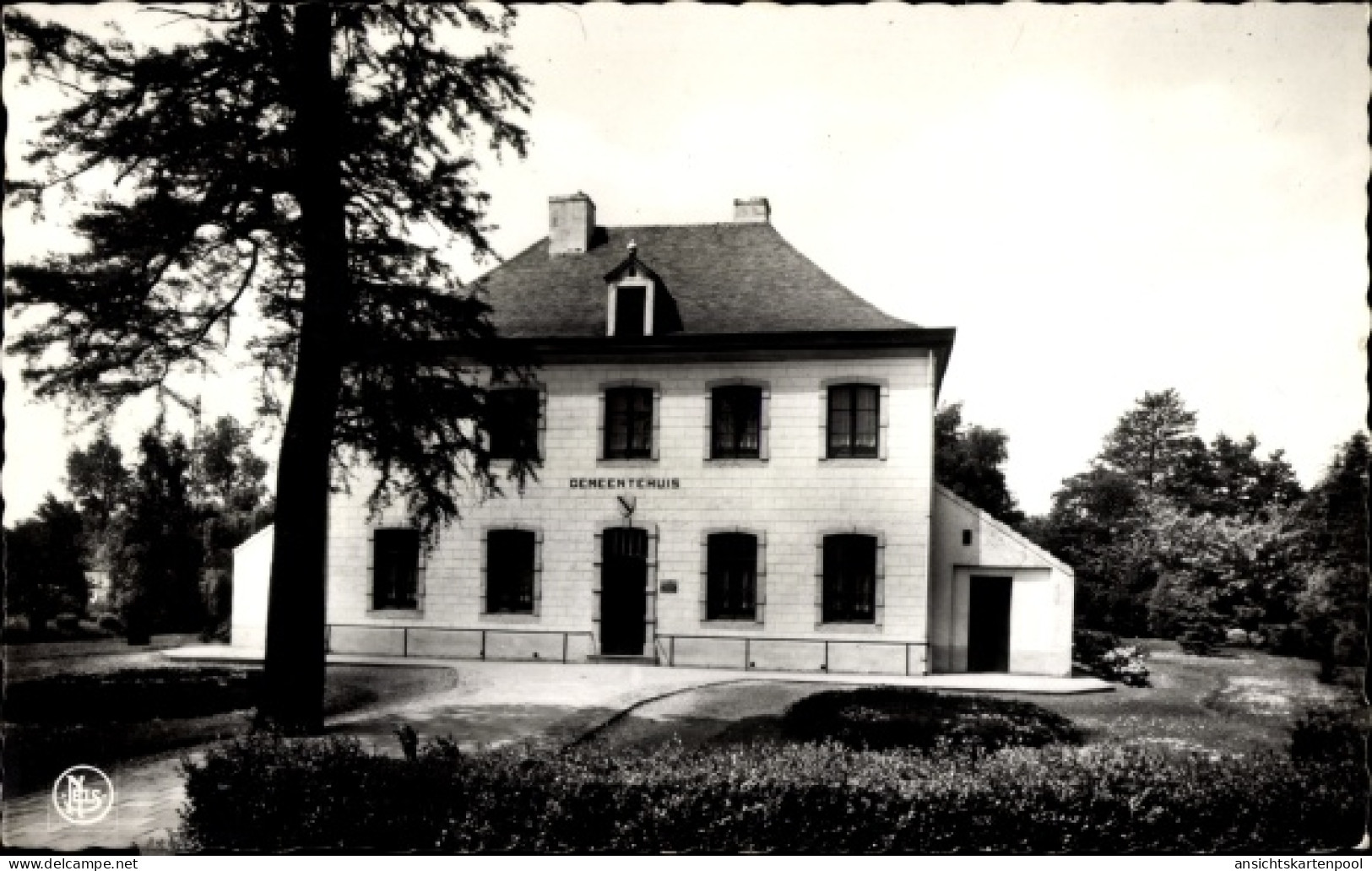 CPA Louwel Opglabbeek Oudsbergen Flandern Limburg, Gemeentehuis