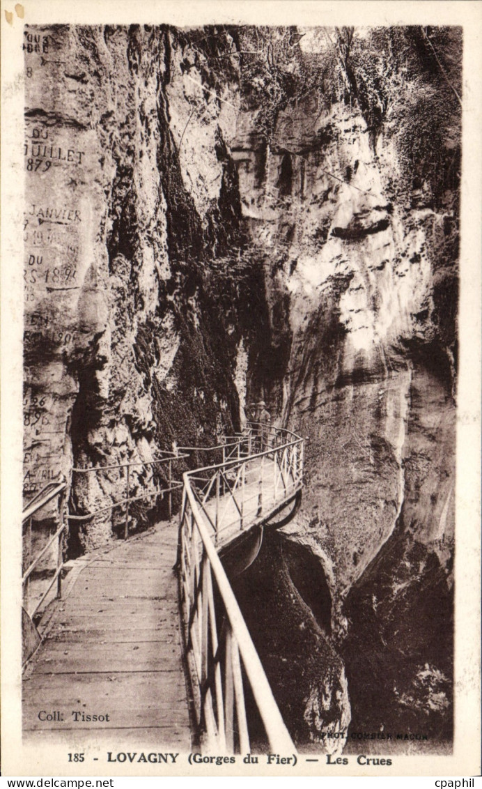 CPA Lovagny Gorges du Fier Les Crues