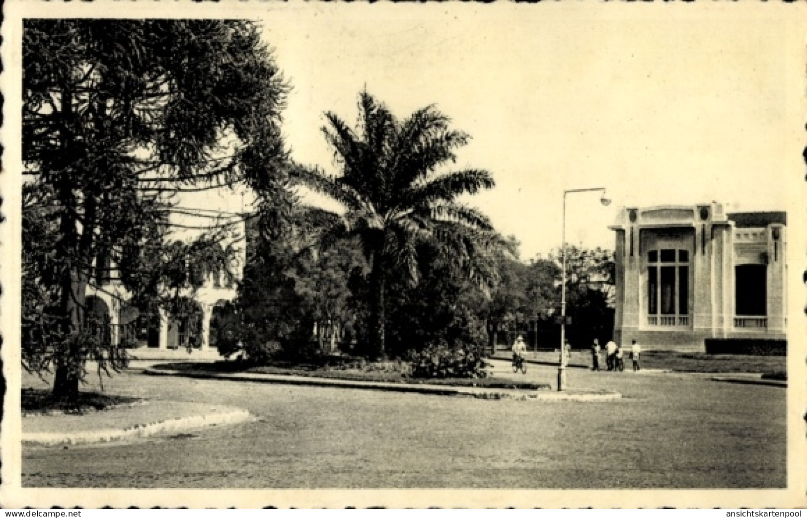 CPA Lubumbashi Elisabethville DR Kongo Zaire, Place Royale