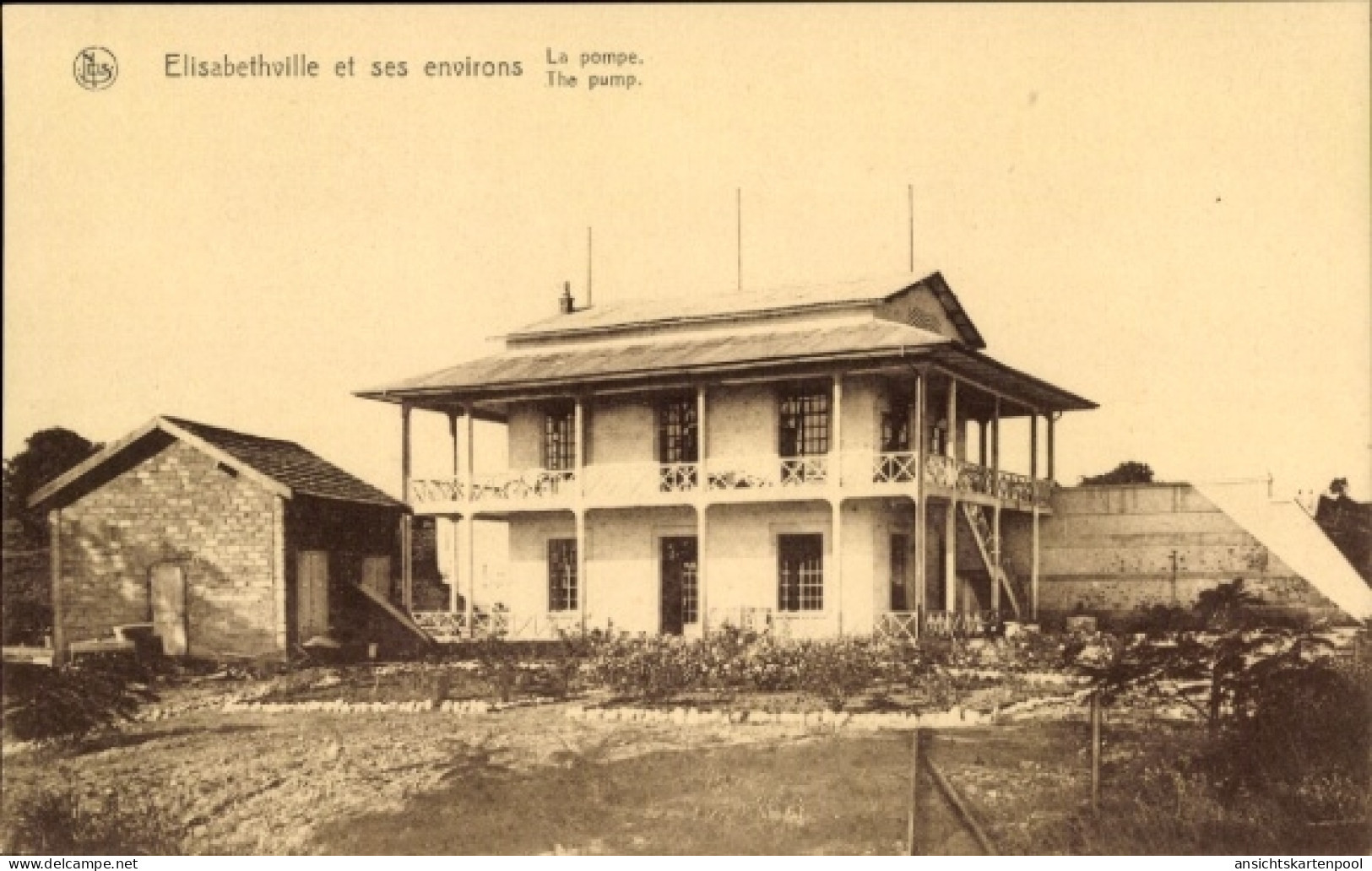 CPA Lubumbashi Elisabethville DR Kongo Zaire, Pompe