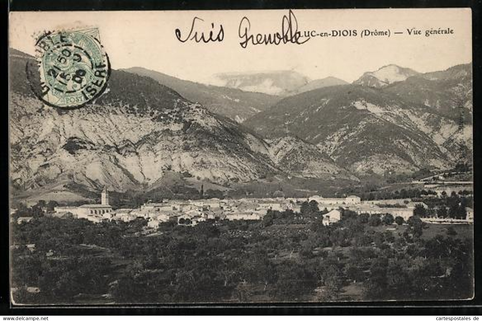 CPA Luc-en-Diois, Vue générale