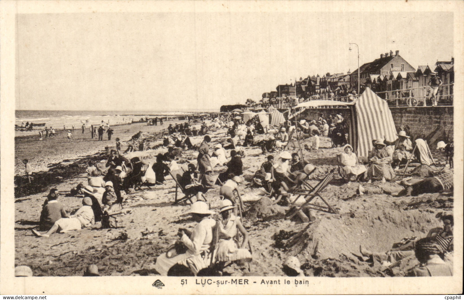CPA Luc sur Mer Avant le bain