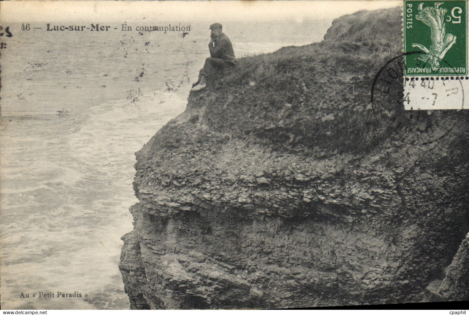 CPA Luc sur Mer En contemplation