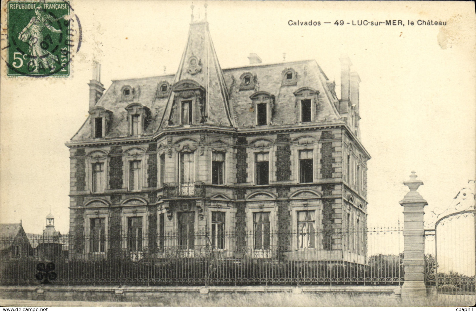 CPA Luc Sur Mer le chateau