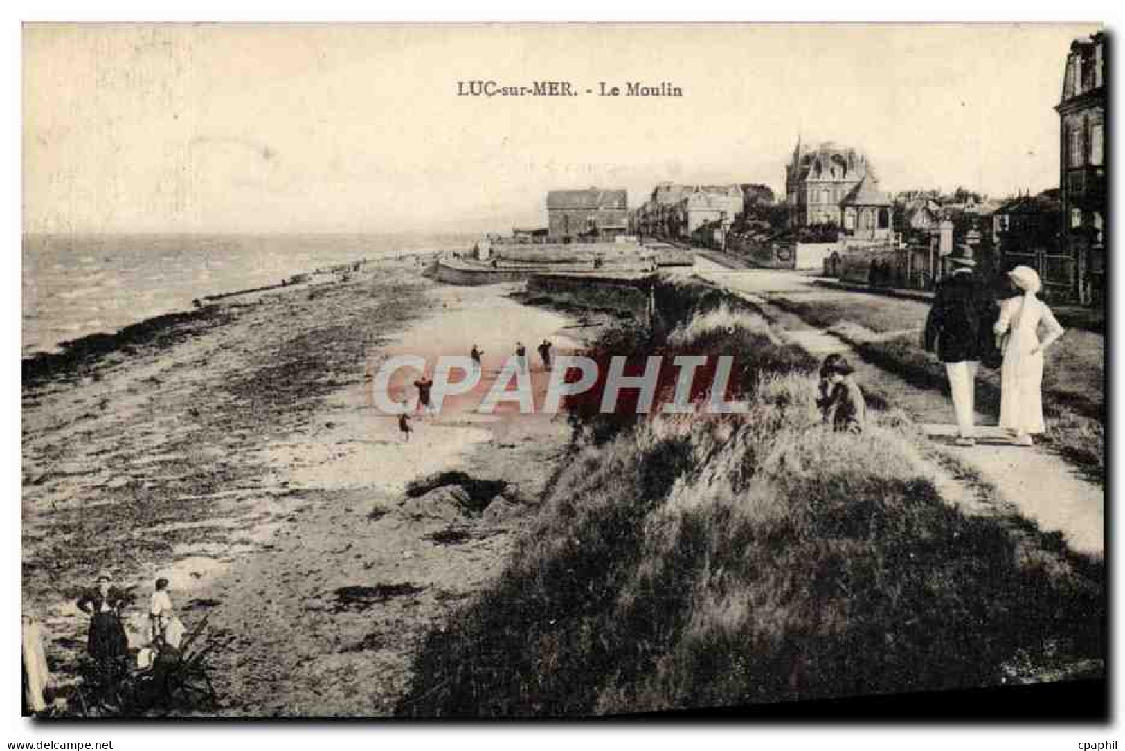 CPA Luc sur mer le moulin