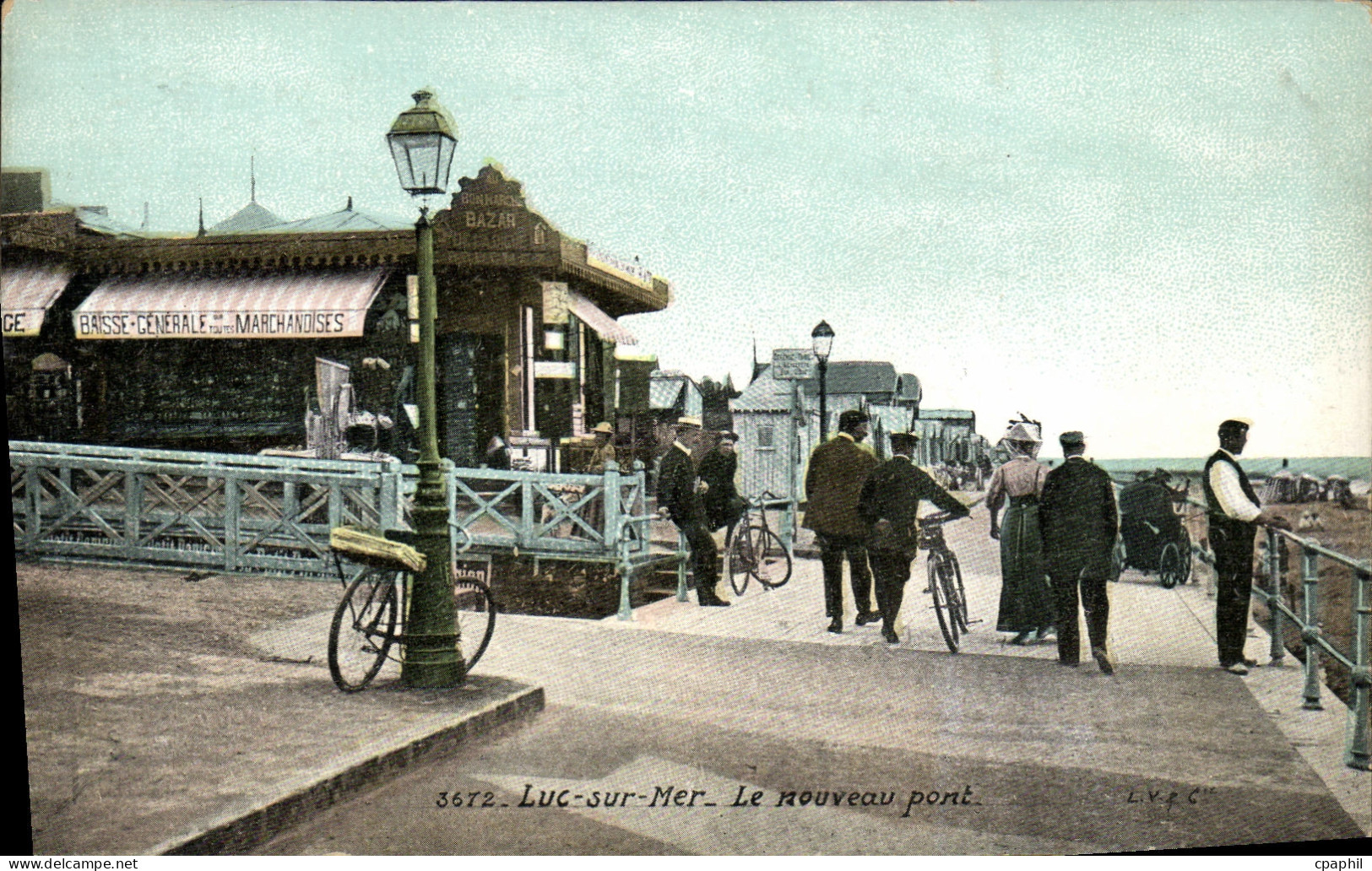 CPA Luc Sur Mer Le nouveau Pont