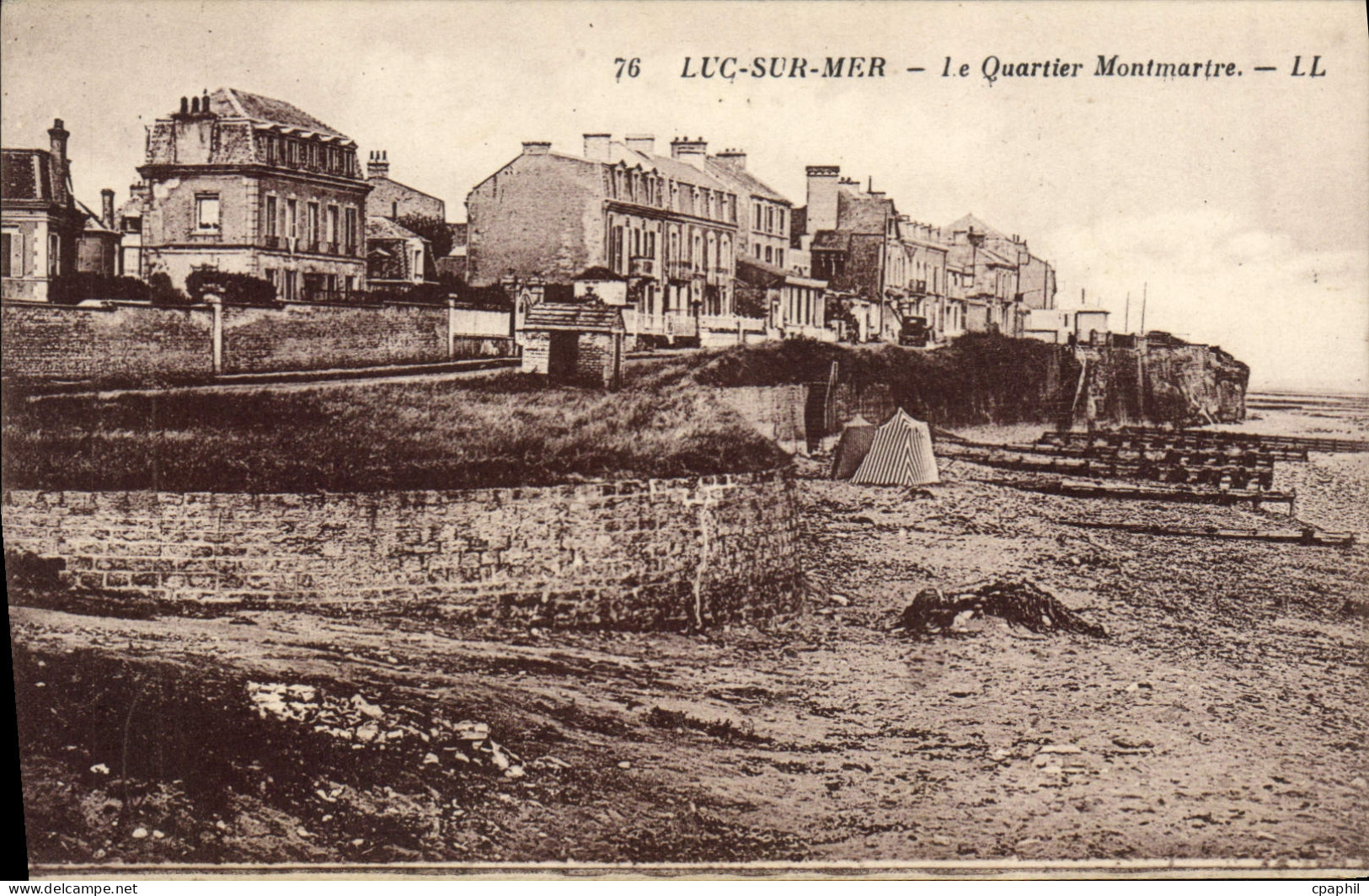 CPA Luc sur Mer le Quartier Montmartre