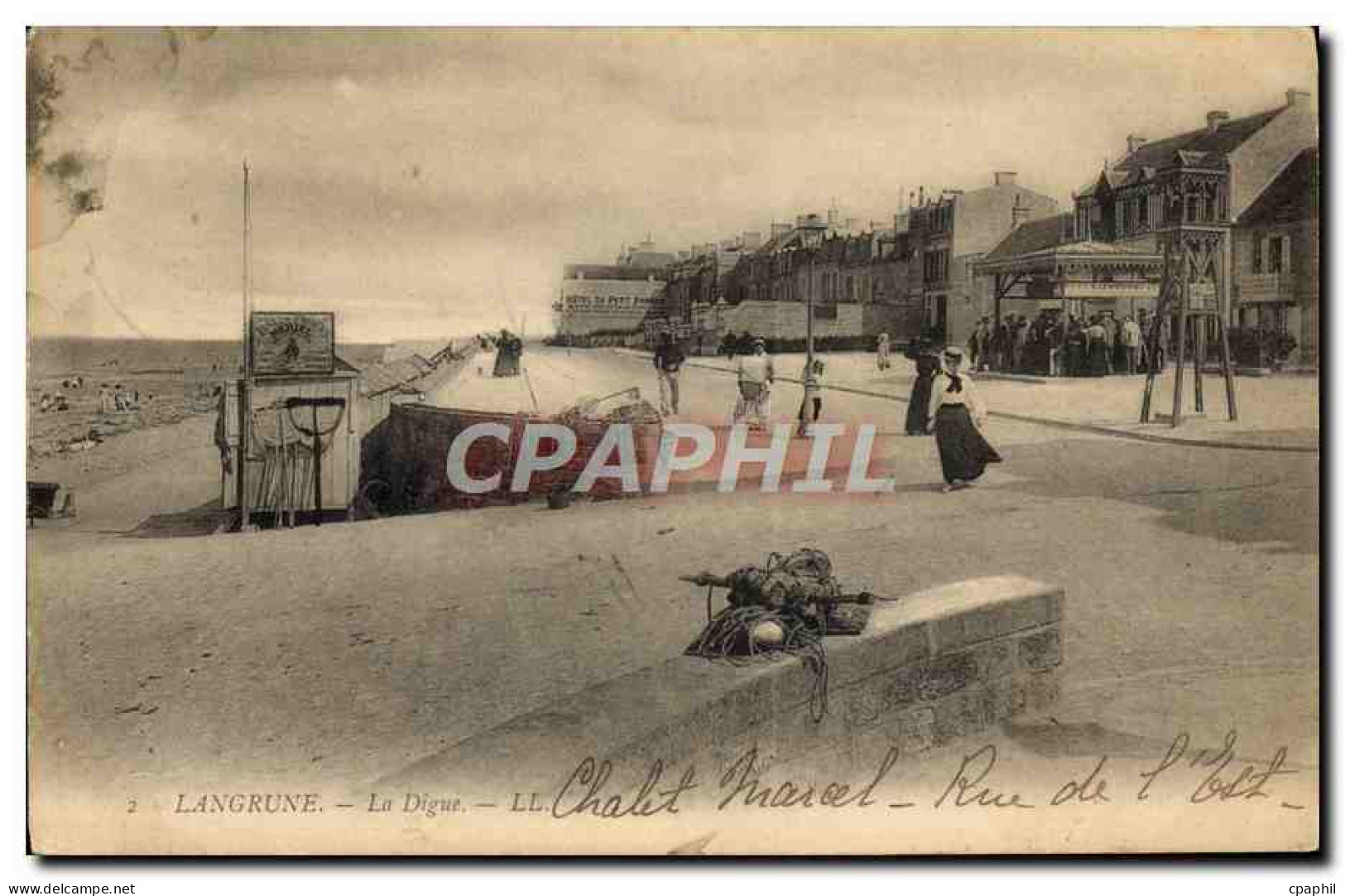 CPA Luc sur mer sur la digue