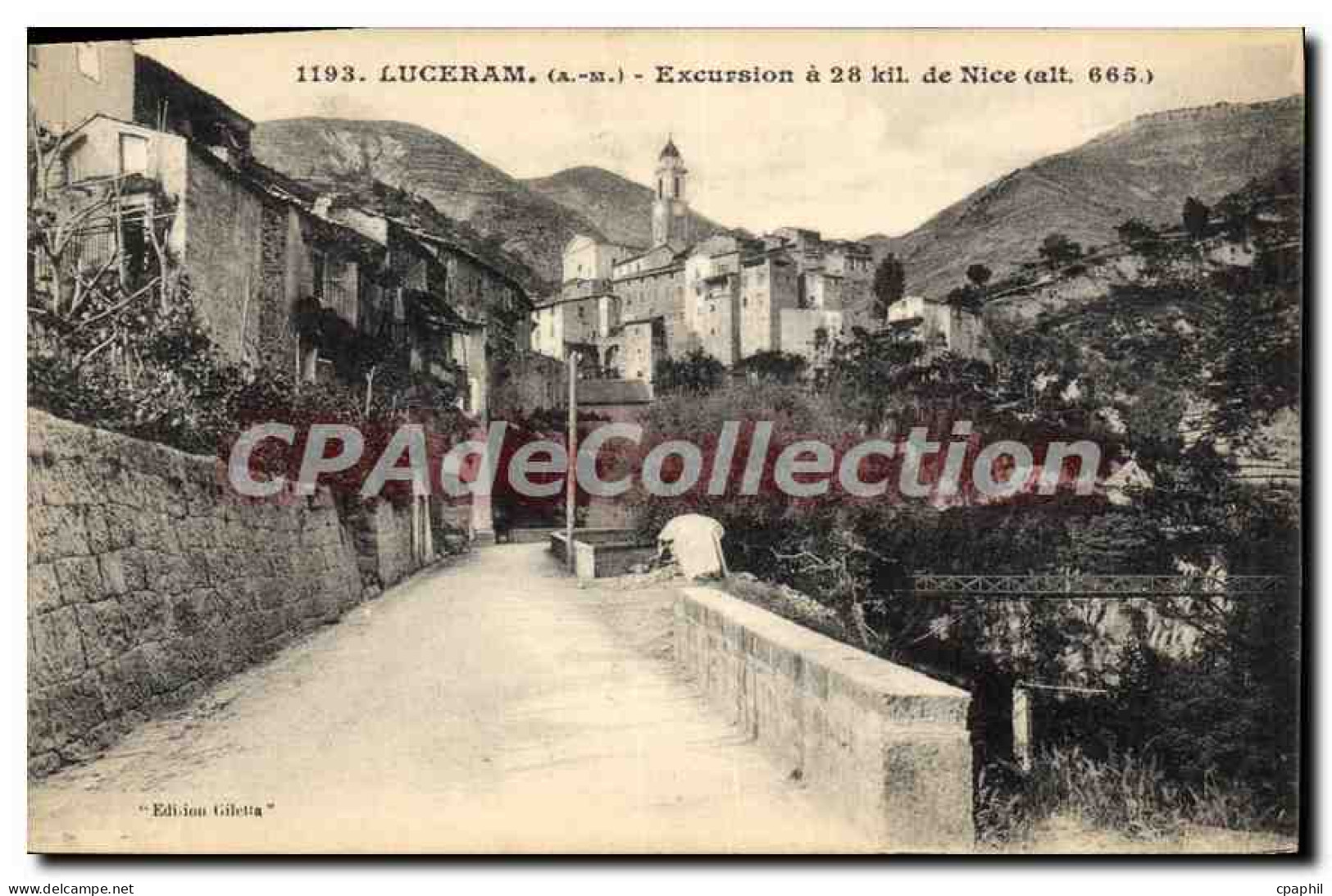 CPA Luceram Excursion De Nice