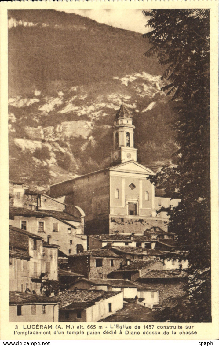 CPA Luceram L'eglise