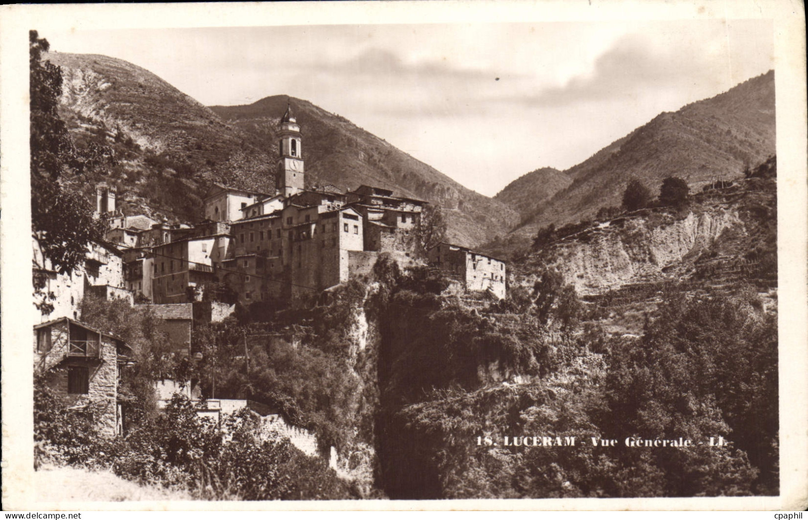 CPA Luceram Vue Generale