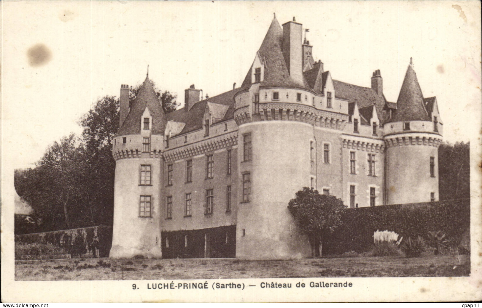 CPA Luche Pringe Chateau de Gallerande