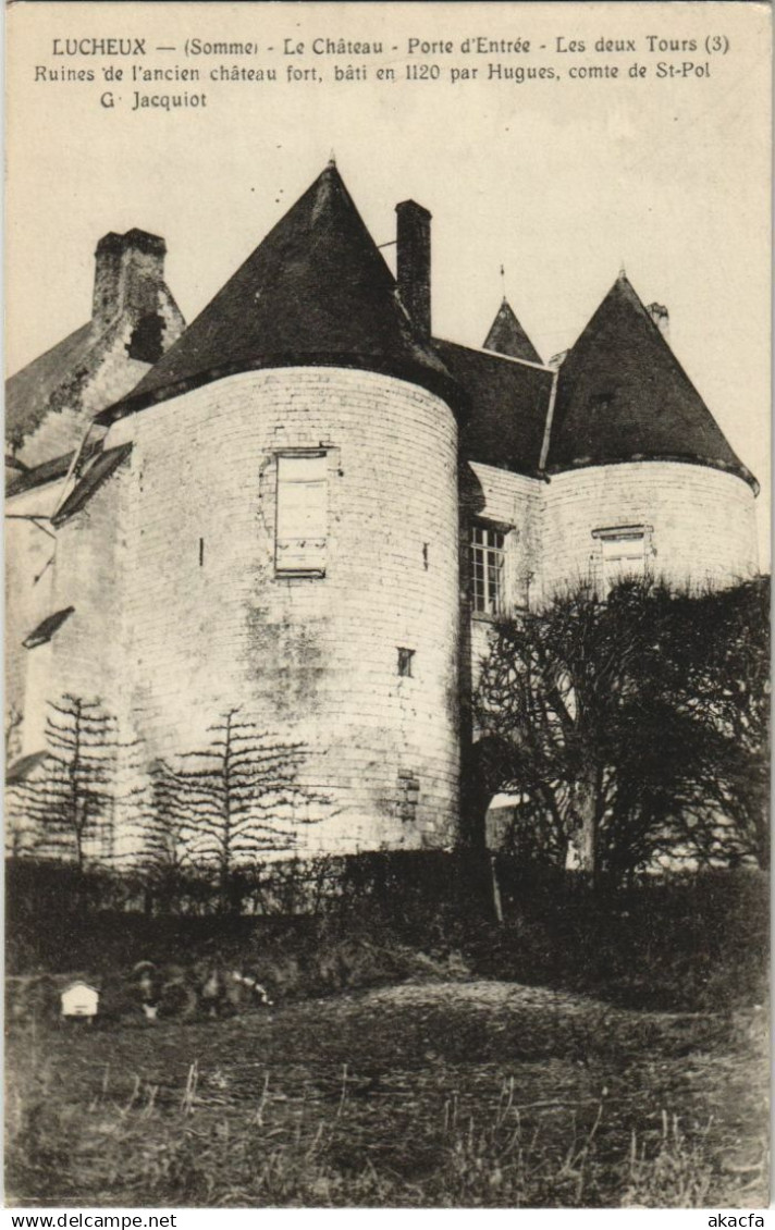 CPA LUCHEUX le Chateau Porte d'Entrée (17679)